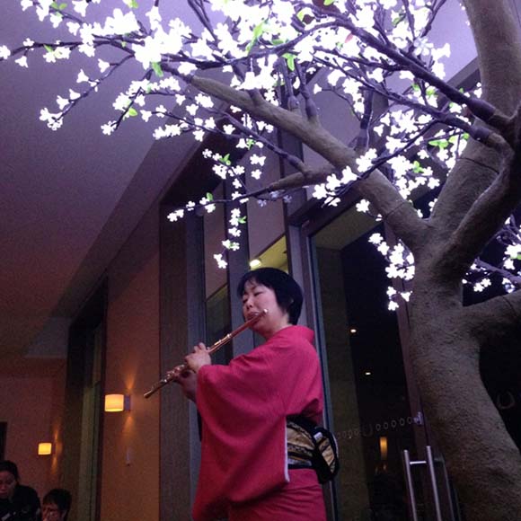 Zen composer, Japanese “kimono” flautist